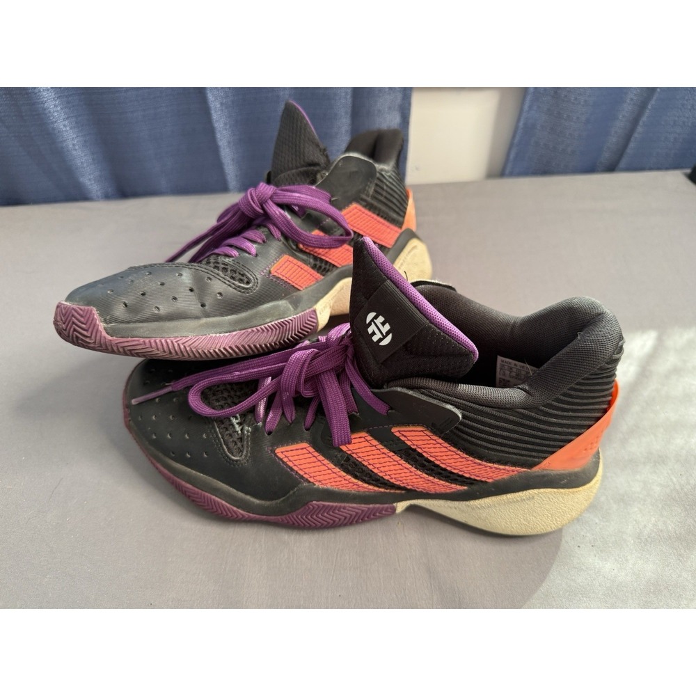 Adidas Harden Stepback Mens Basketball Shoe Black Purple Coral EF9889 Sz 7.5 - Picture 3 of 8